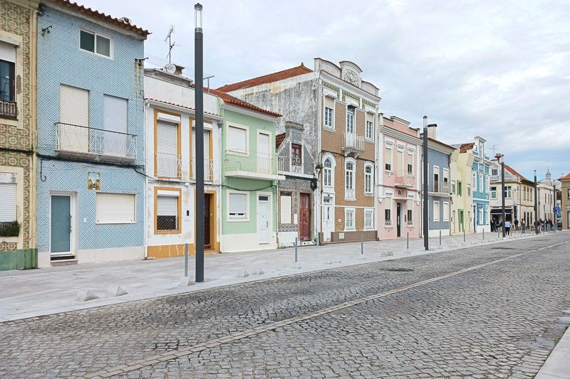 Altstadt von Aveiro Altstadt von Aveiro in Portugal mit bunten Häusern.