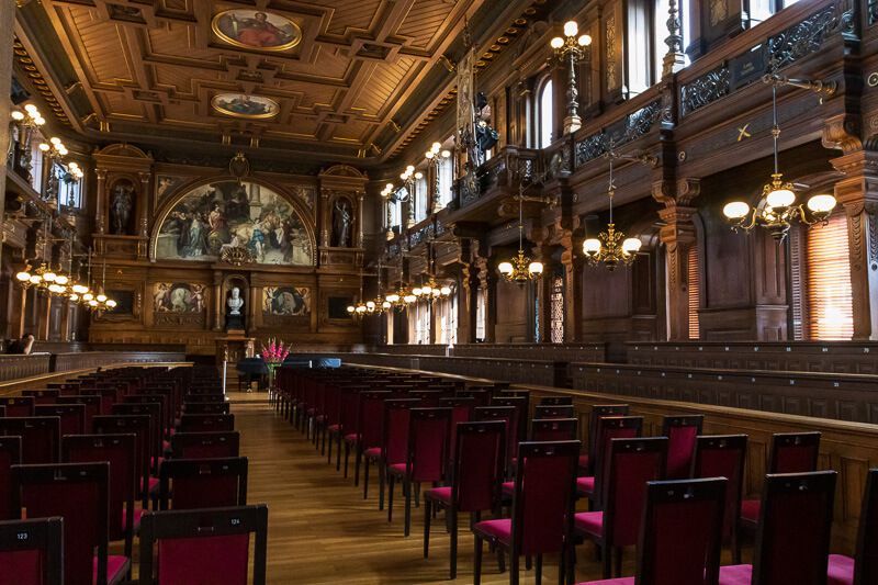 Aula der Alten Universität Heidelberg Getäfelte Aula der Alten Universität Heidelberg.