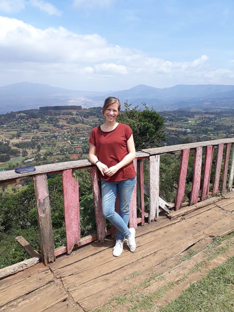 Aussichtspunkt mit Blick auf das Great Rift Valley. Aussichtspunkt mit Blick auf das Great Rift Valley in Kenia.