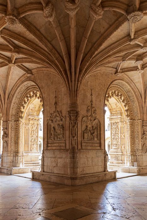 Eckpfeiler im Mosteiro dos Jerónimos in Lissabon.