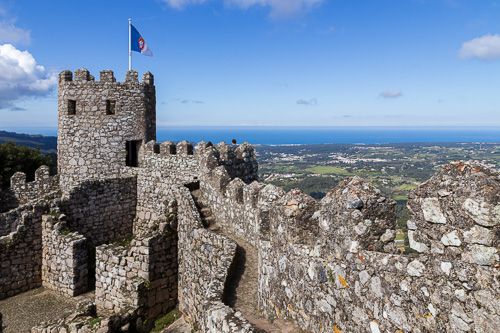 Wachturm des Castelo dos Mouros in Sintra, Portugal