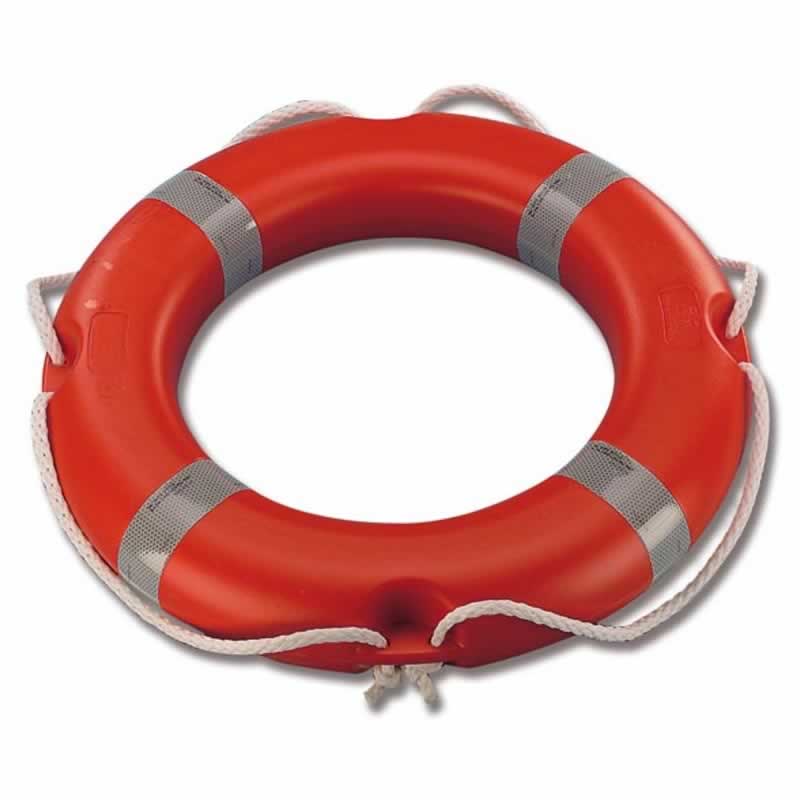 Salvagente Anulare Astra Con Fasce Omologato Per Barca Dotazione Completo di 4 fasce riflettenti omologate. Fabbricato in polyetilene stampato a soffiaggio. Interno ripieno di poliuretano espanso. Rispondente alle norme SOLAS. Provvisto di cavetti a festone. Omologato MED EAN : 8024827190180 Salvagente Anulare Astra Con Fasce Omologato Per Barca Dotazione