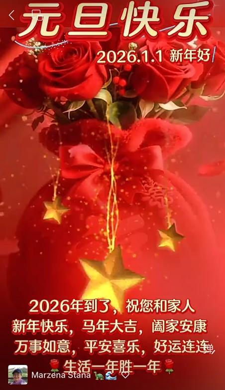 Frohes und gesundes Neues Jahr 2026!
2026 新年快樂!世界和平-為