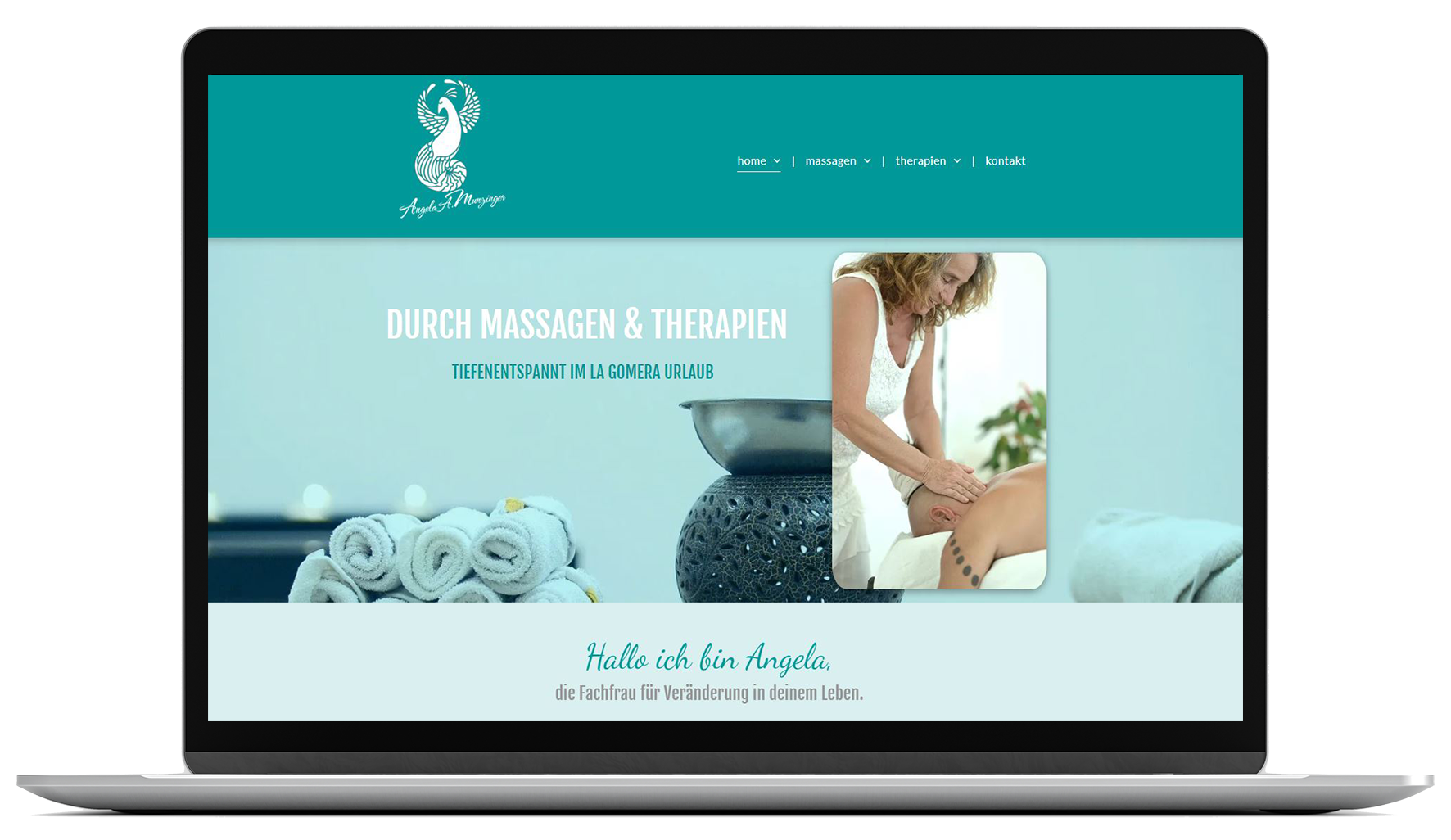 Website für Massage- und Yogastudios auf den Kanaren