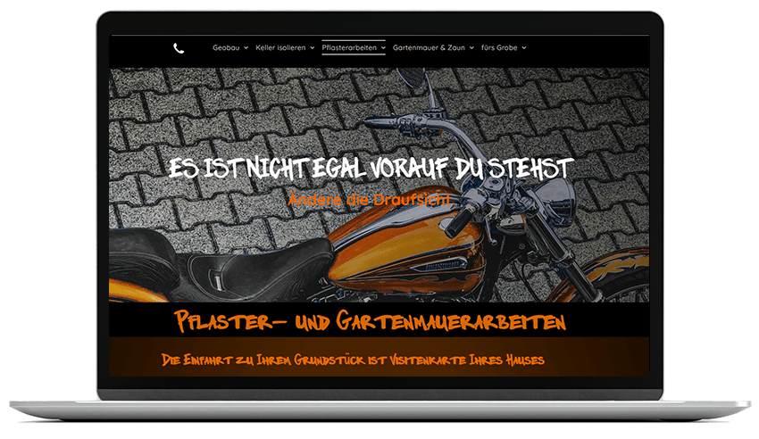 Website für Kellersanierung und Gartenbau, Luxemburg