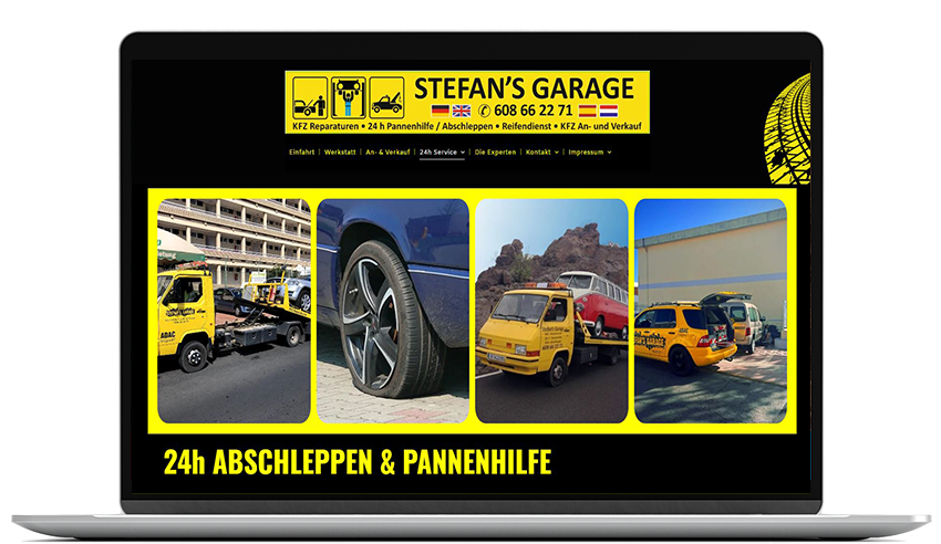 Website für Autowerkstatt auf Gran Canaria
