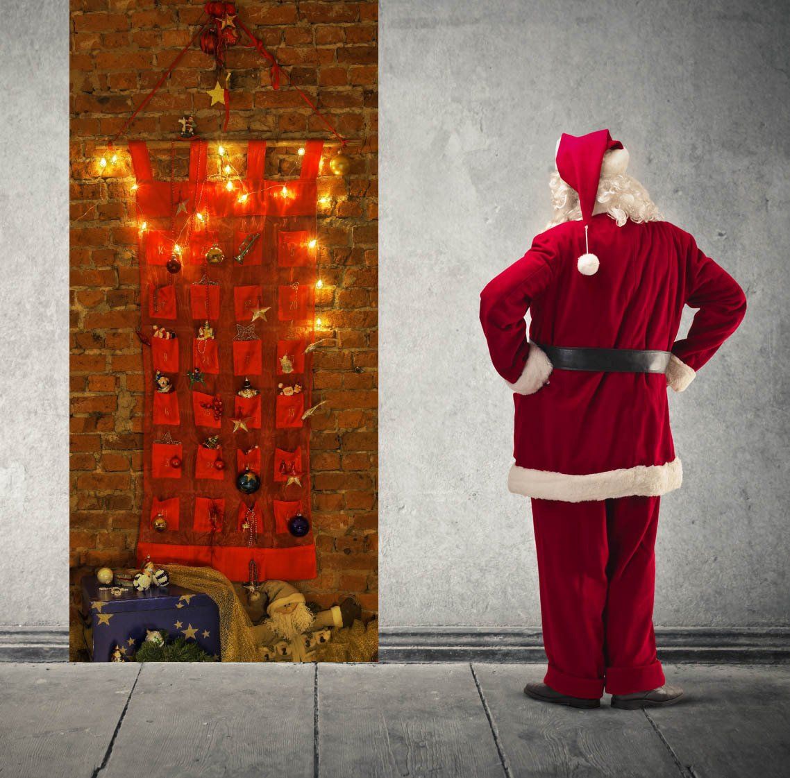Adventskalendervorhang zum selber befüllen