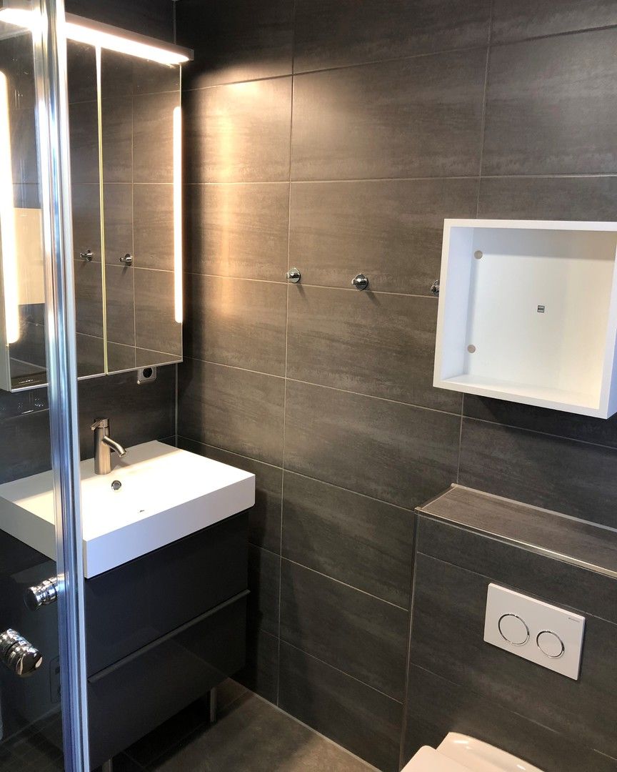 Badezimmer im Erdgeschoss Ferienhaus Sandfoort 2g Nordsee Friedrichskoog