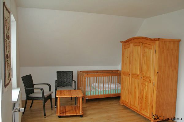 Kinderbett im Obergeschoss Ferienhaus Buschsand 9 Nordsee Friedrichskoog