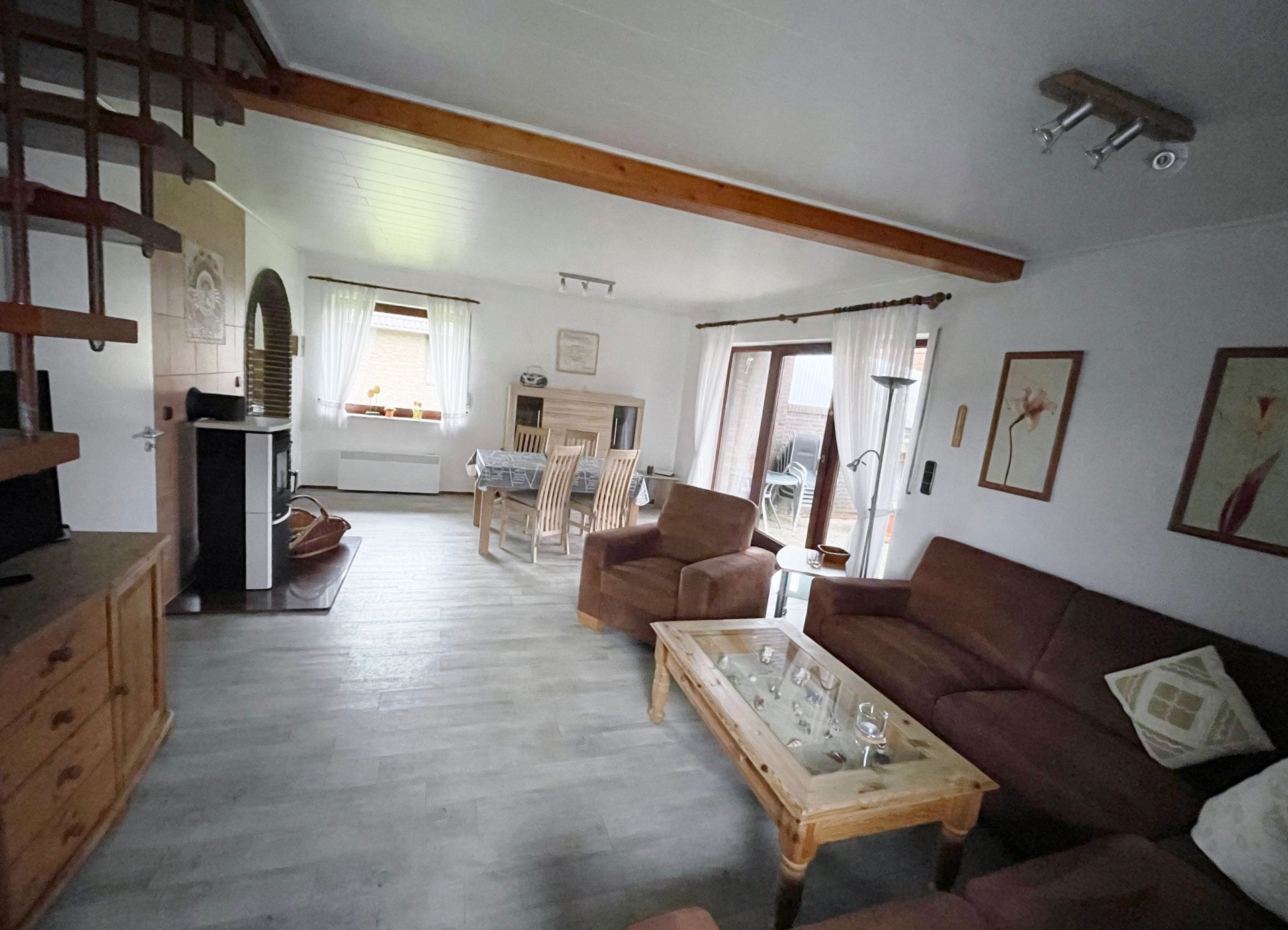 Wohnraum Ferienhaus Helmsand 4 Nordsee Friedrichskoog