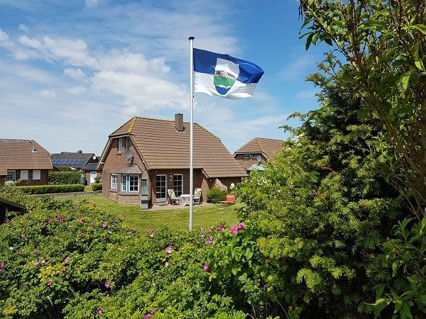 Aussenansicht Rückseite Ferienhaus Norderpiep 43 25718 Friedrichskoog Nordsee