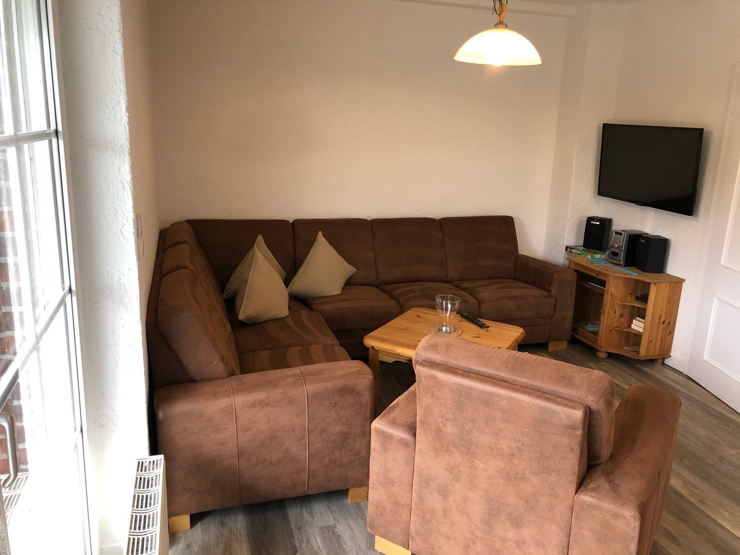 Wohnraum Ferienhaus Norderpiep 29b Nordsee Friedrichskoog