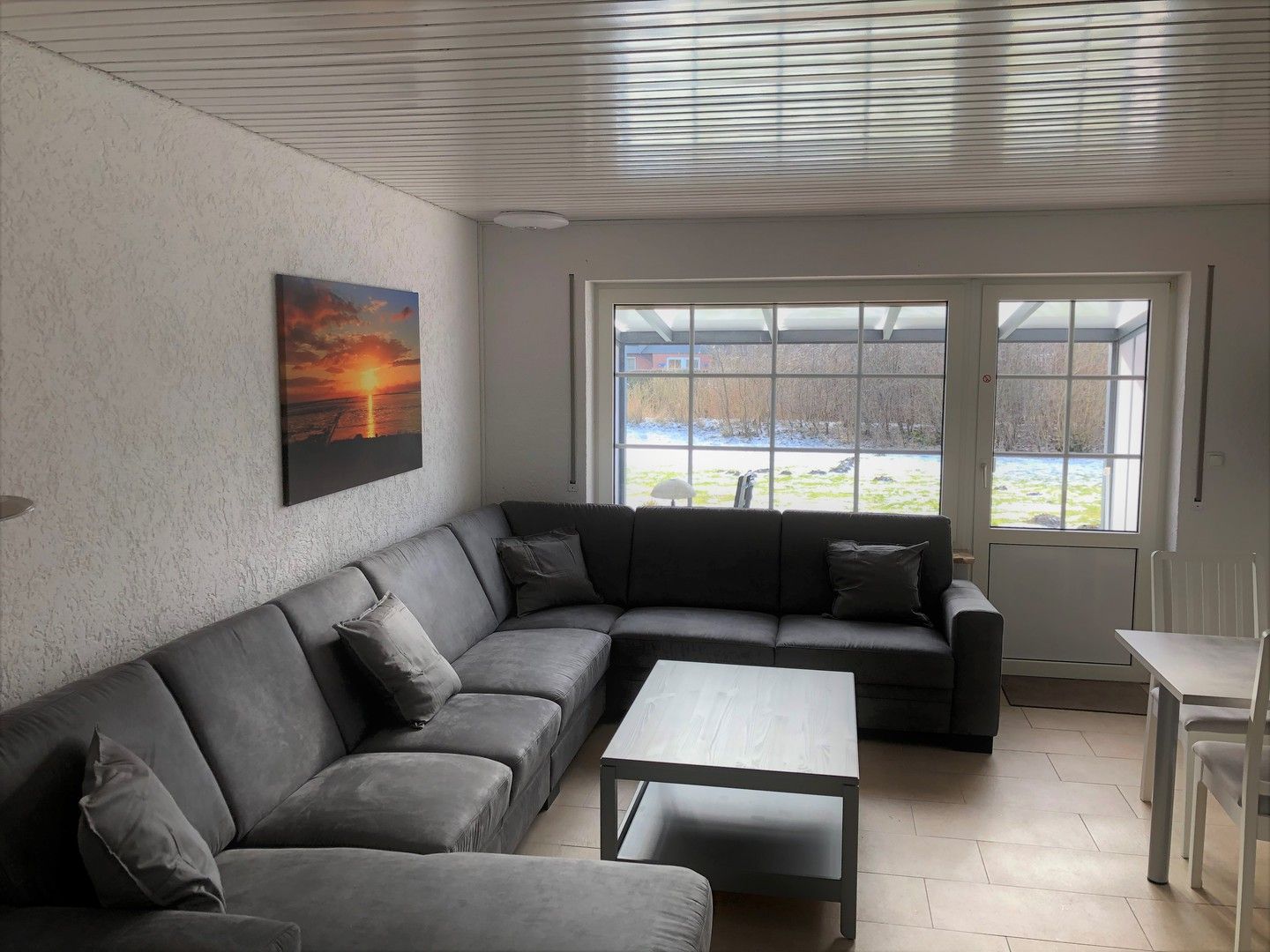 Wohnraum Ferienhaus Sandfoort 2g Nordsee Friedrichskoog