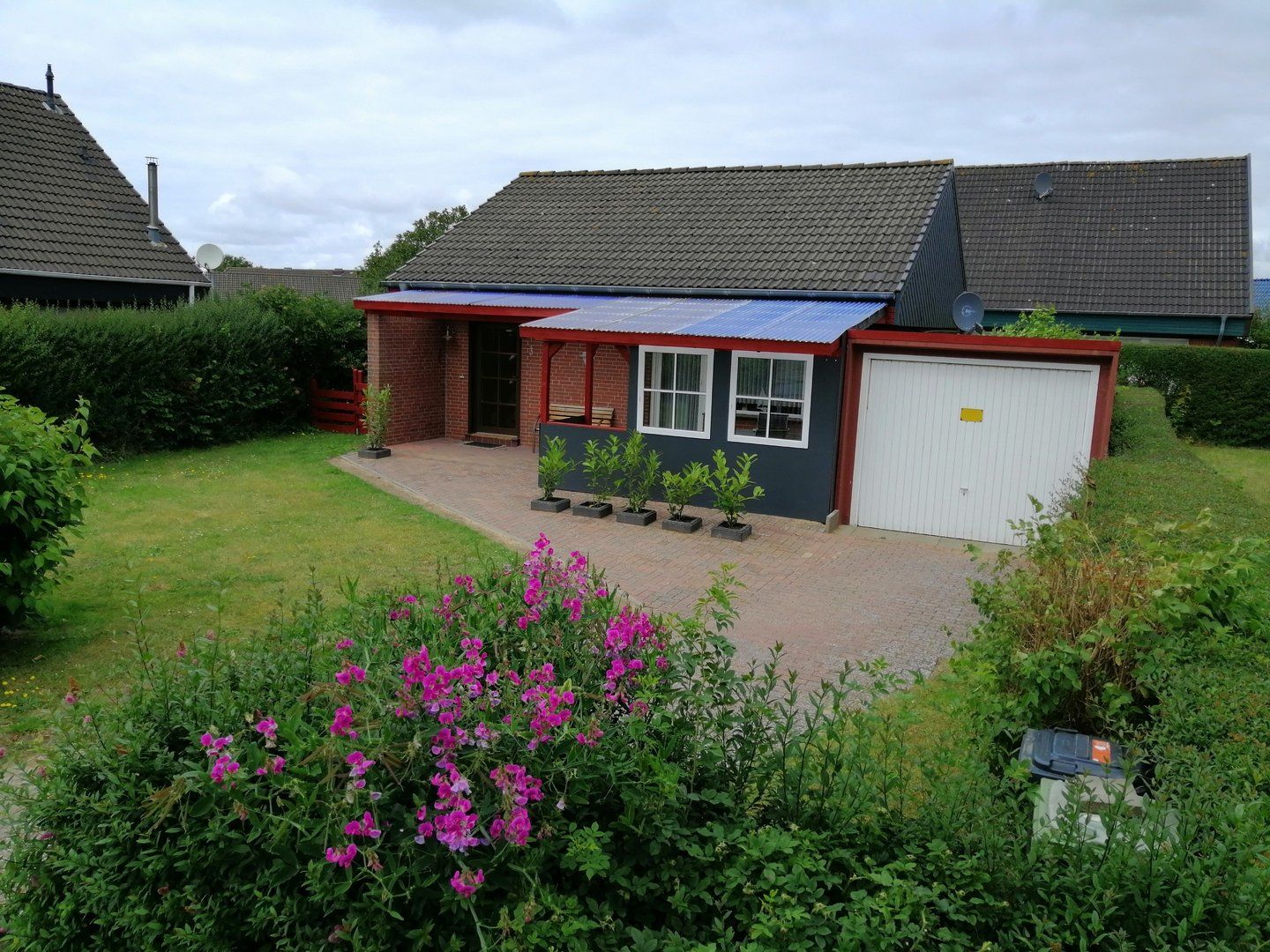 Aussenansicht Ferienhaus Helmsand 3 Nordsee Friedrichskoog