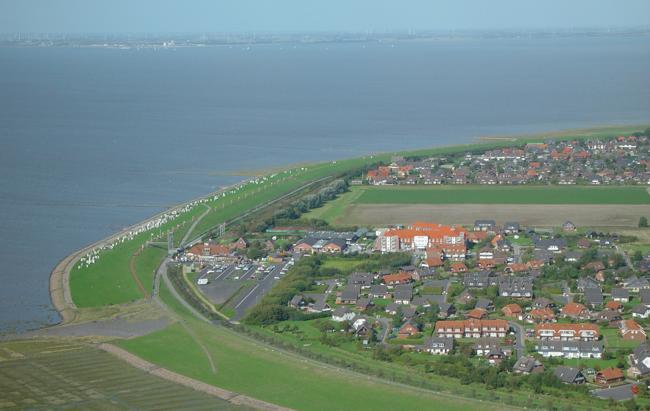 Friedrichskoog Spitze aus der Luft
