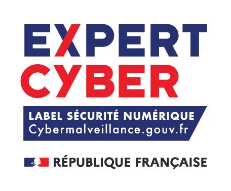 Logo Expert Cyber label sécurité numérique