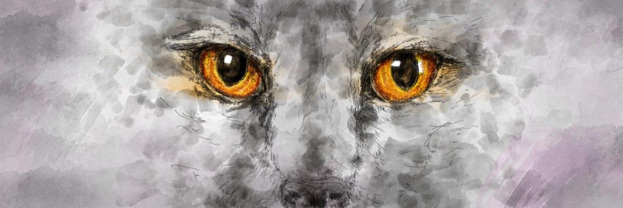 Fotografin Trier Zeichnung Katzenaugen Aquarell