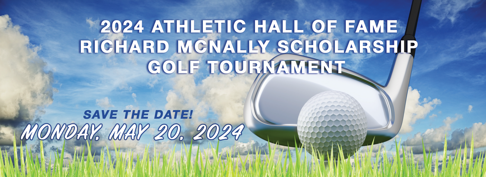 2024 Athletic Hall of Fame golf banner