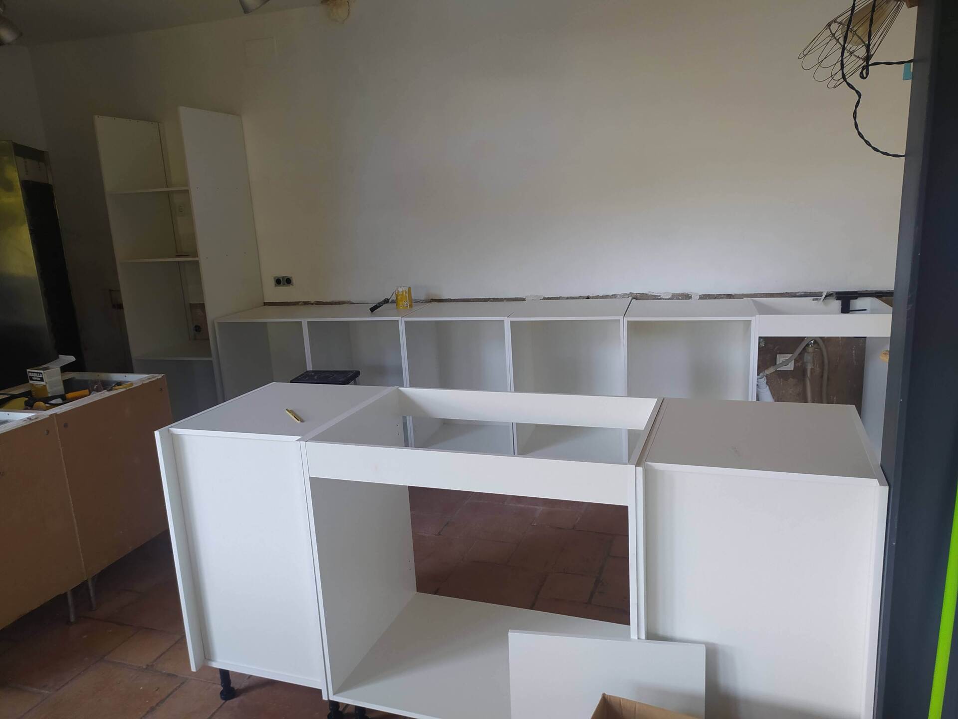 planteamiento de modulos de cocina