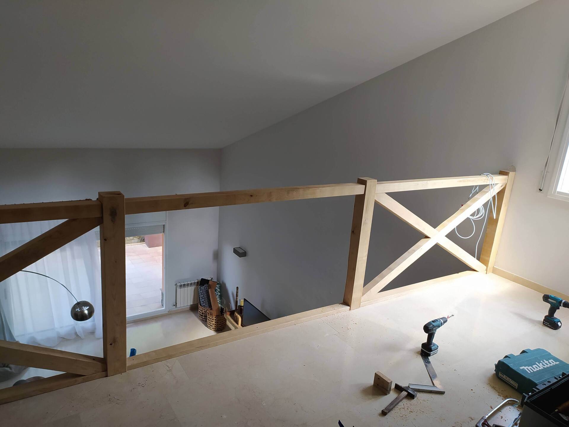 Sustitución de barandilla de madera