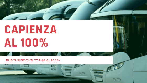 Bus turistici si torna al 100%