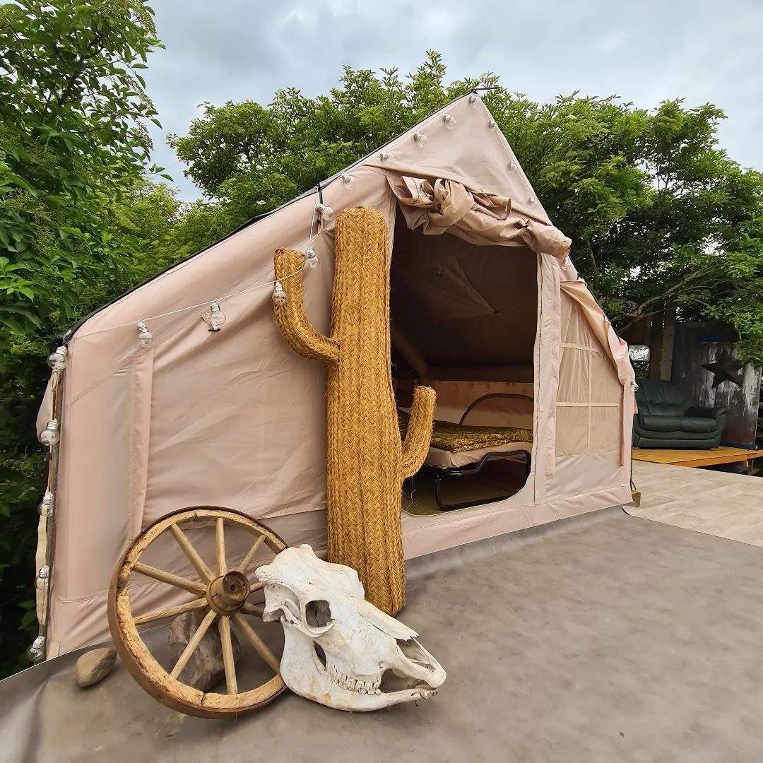 Luxuszelt in der Pferdeherde buchen Flower-Horse-Ranch