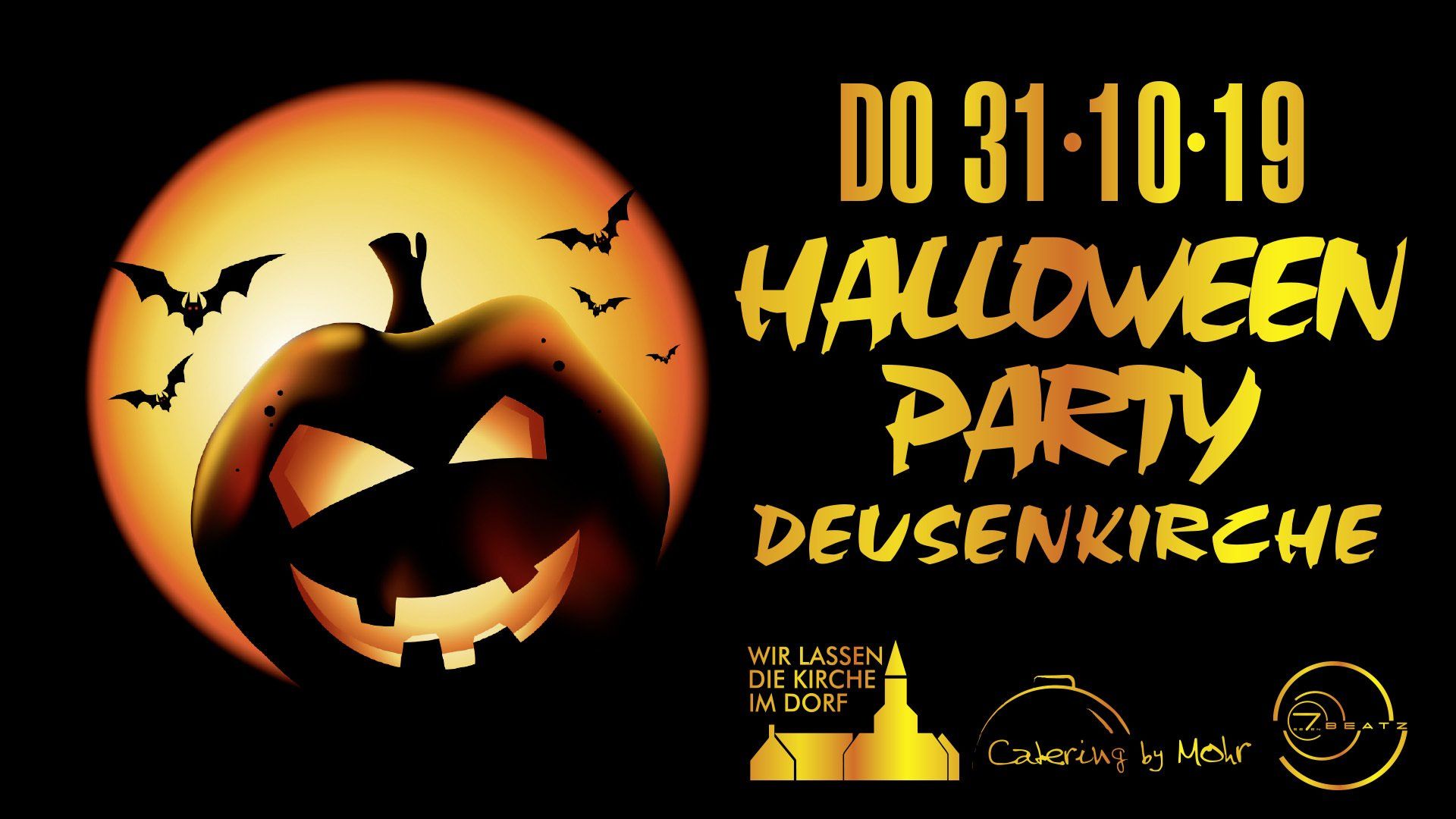 Halloween Party in der Deusenkirche in Dortmund am 31.10.2019