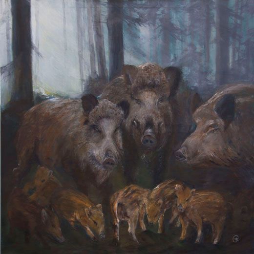 Wildschweine Wildsaurotte