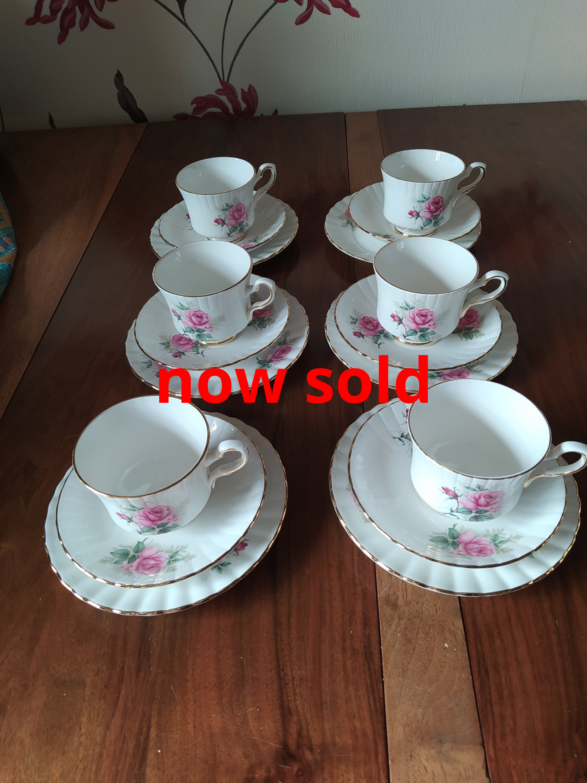 Rosalind pattern teaset by Royal Stafford.