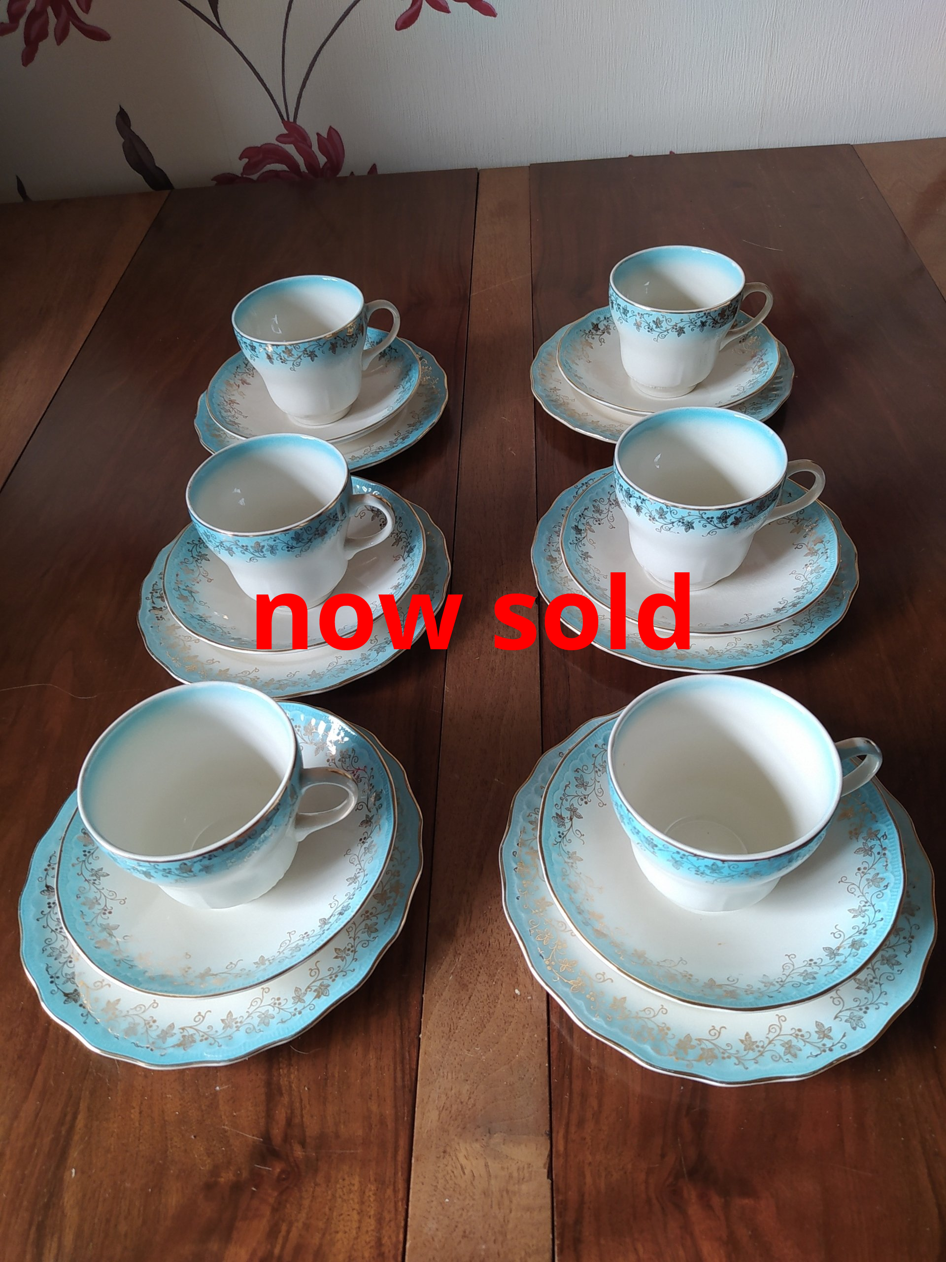 Vintage English tea set dainty miss