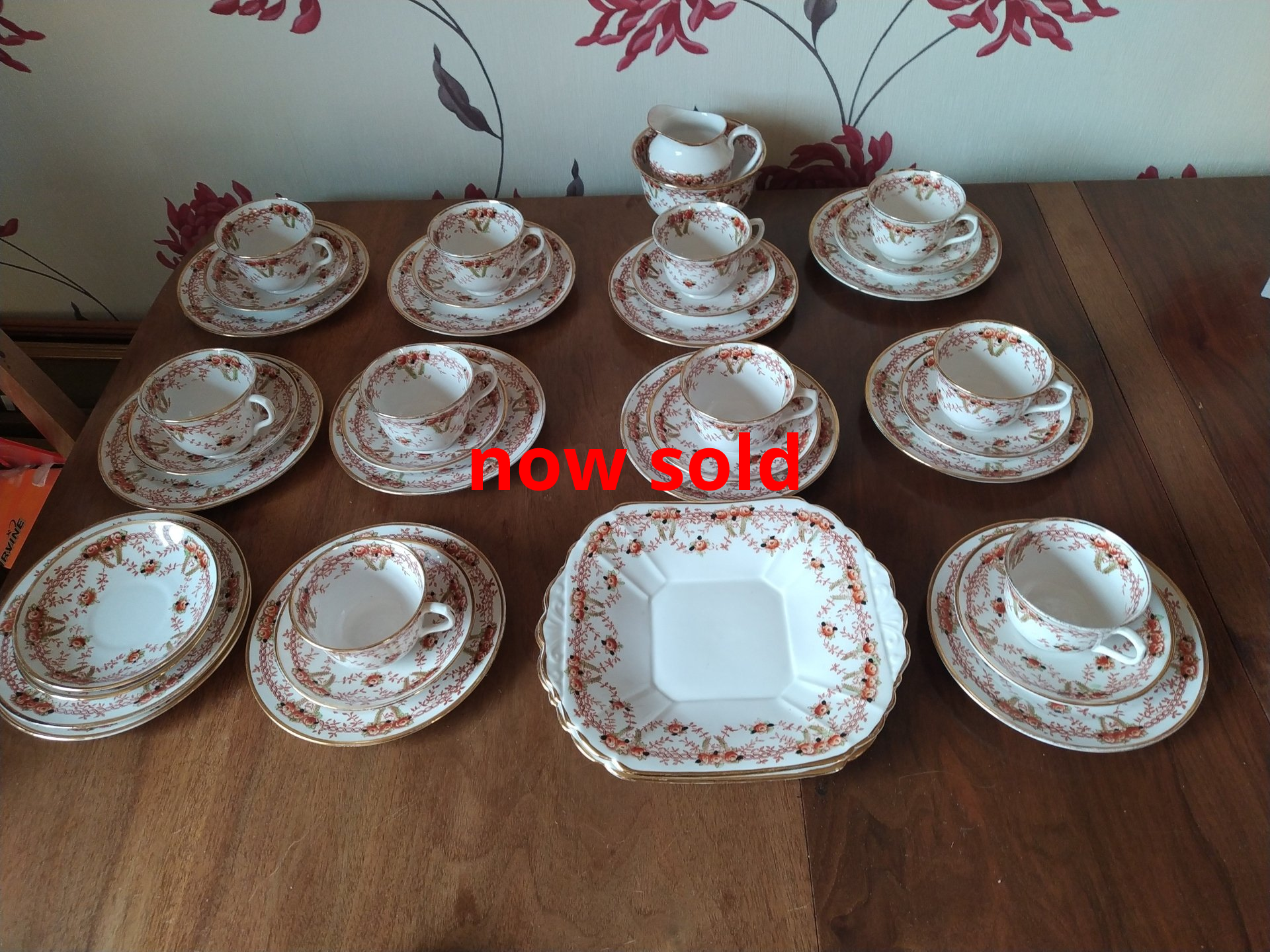 Antique melba teaset