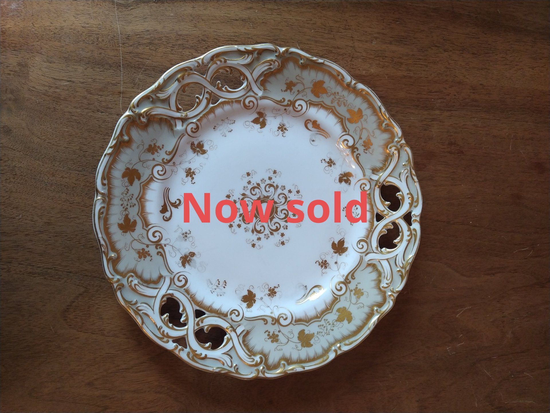 Victorian Davenports Longton porcelain plate.