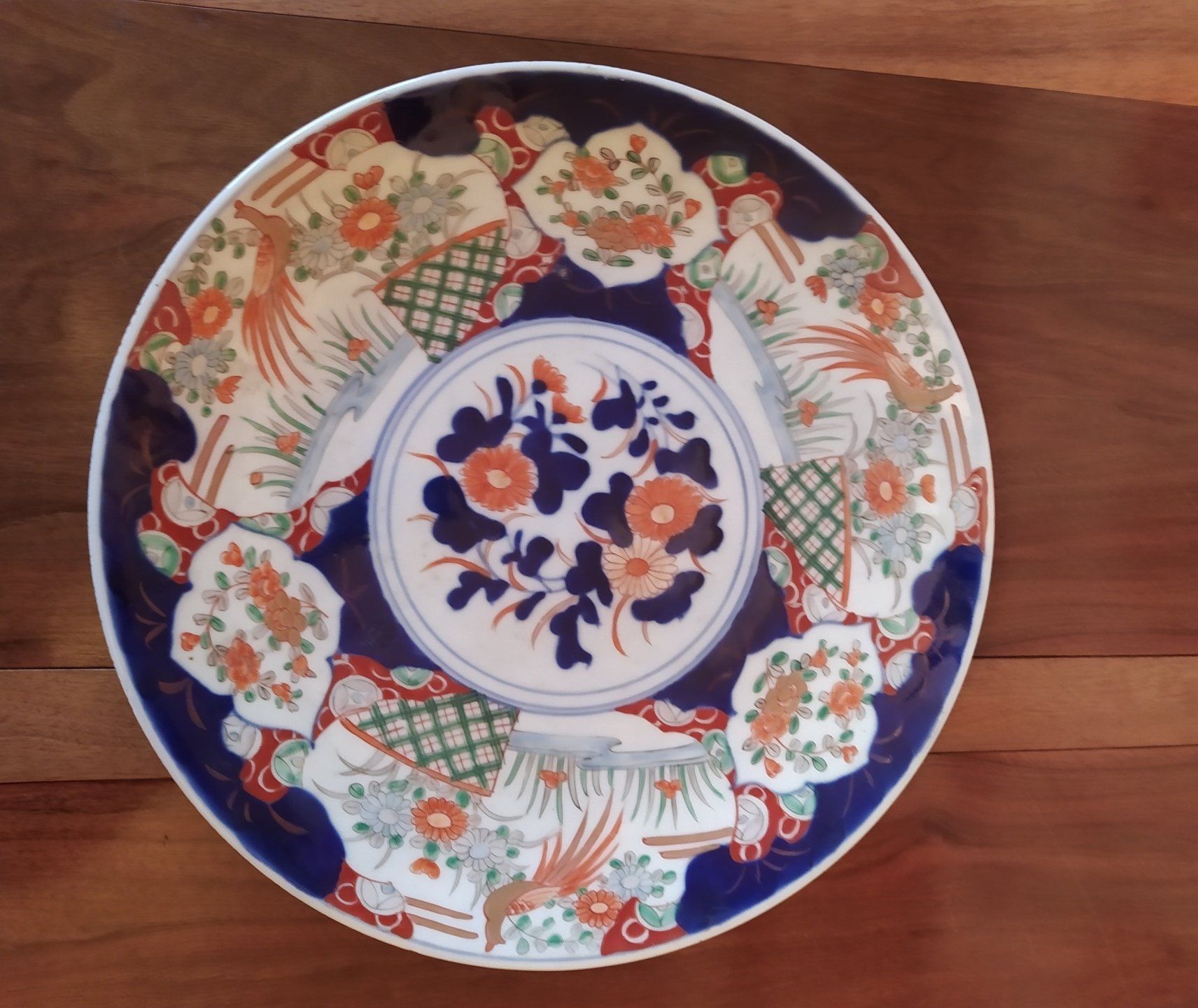 Large antique imari charger.