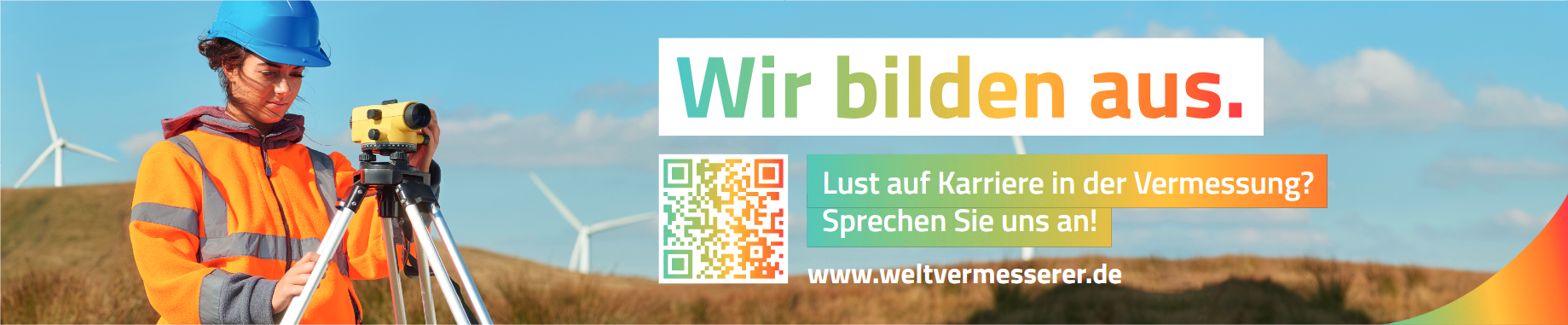 Wir bilden aus.
www.weltvermesserer.de