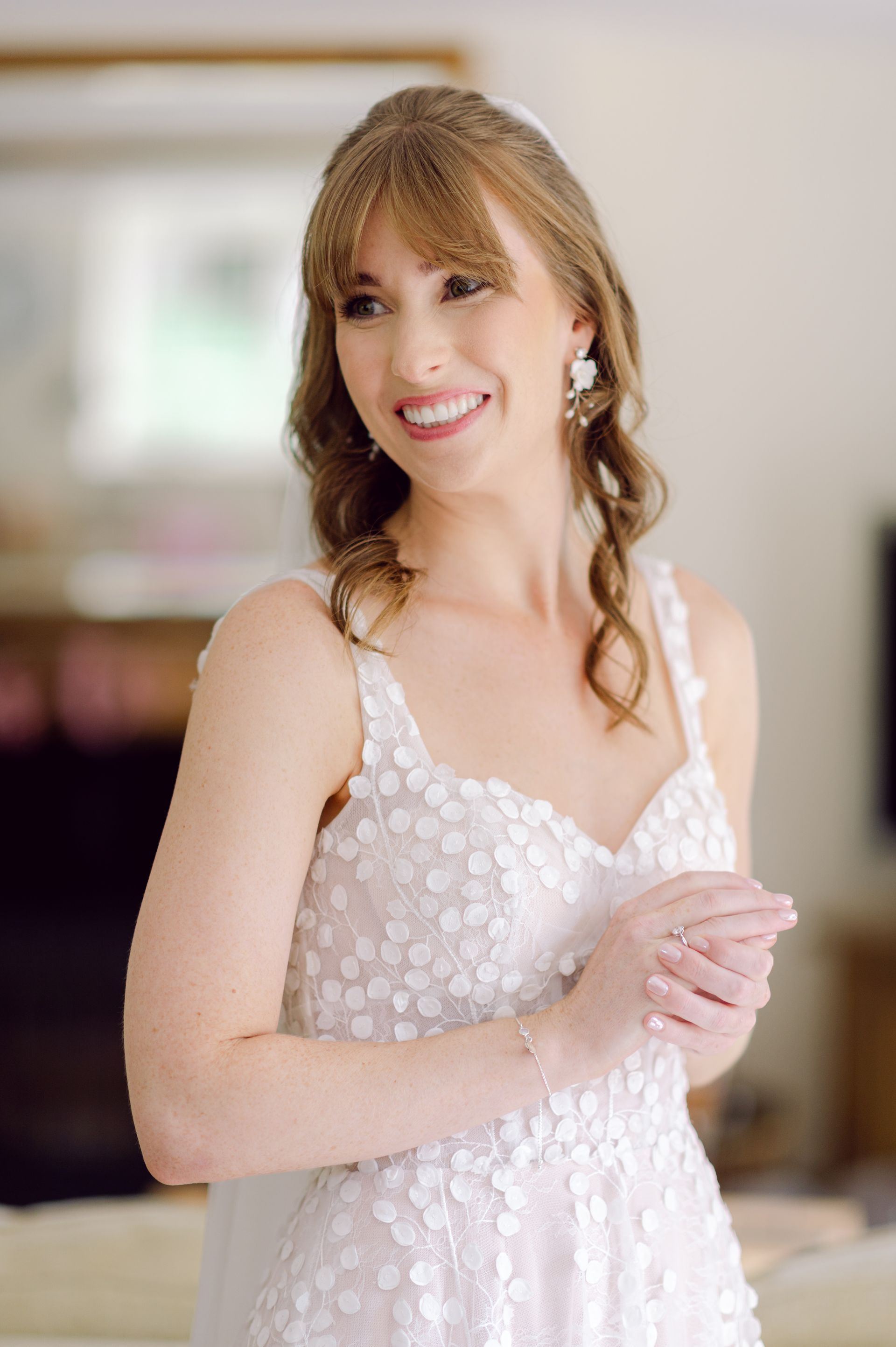 Bride ready to get married at Kingsettle Stud - co-ordinated by Tasha Mae Wedding Co-ordinator.