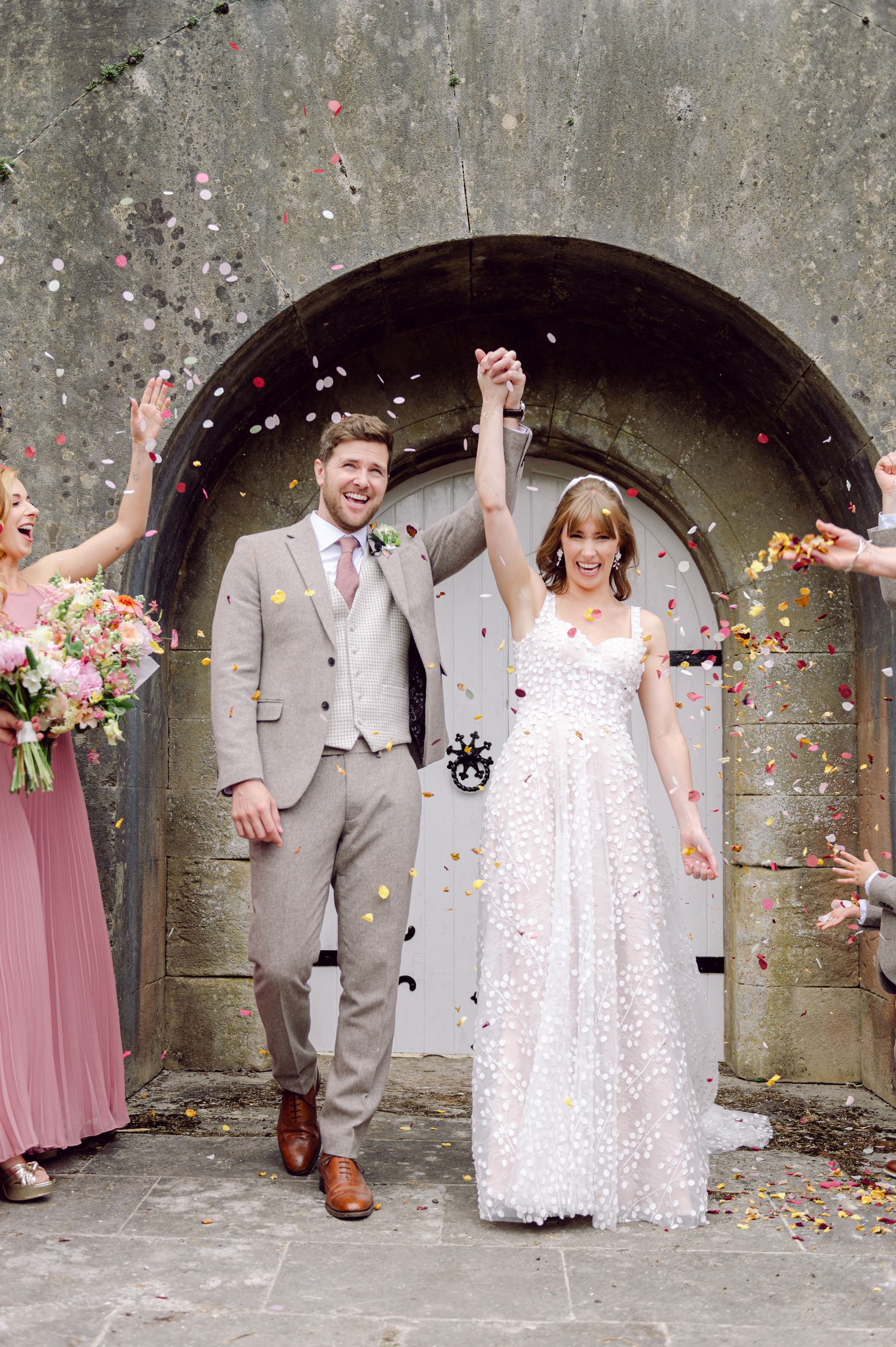 Bride and groom after getting married at Kingsettle Stud co-ordinated by Tasha Mae Wedding Co-ordinator.