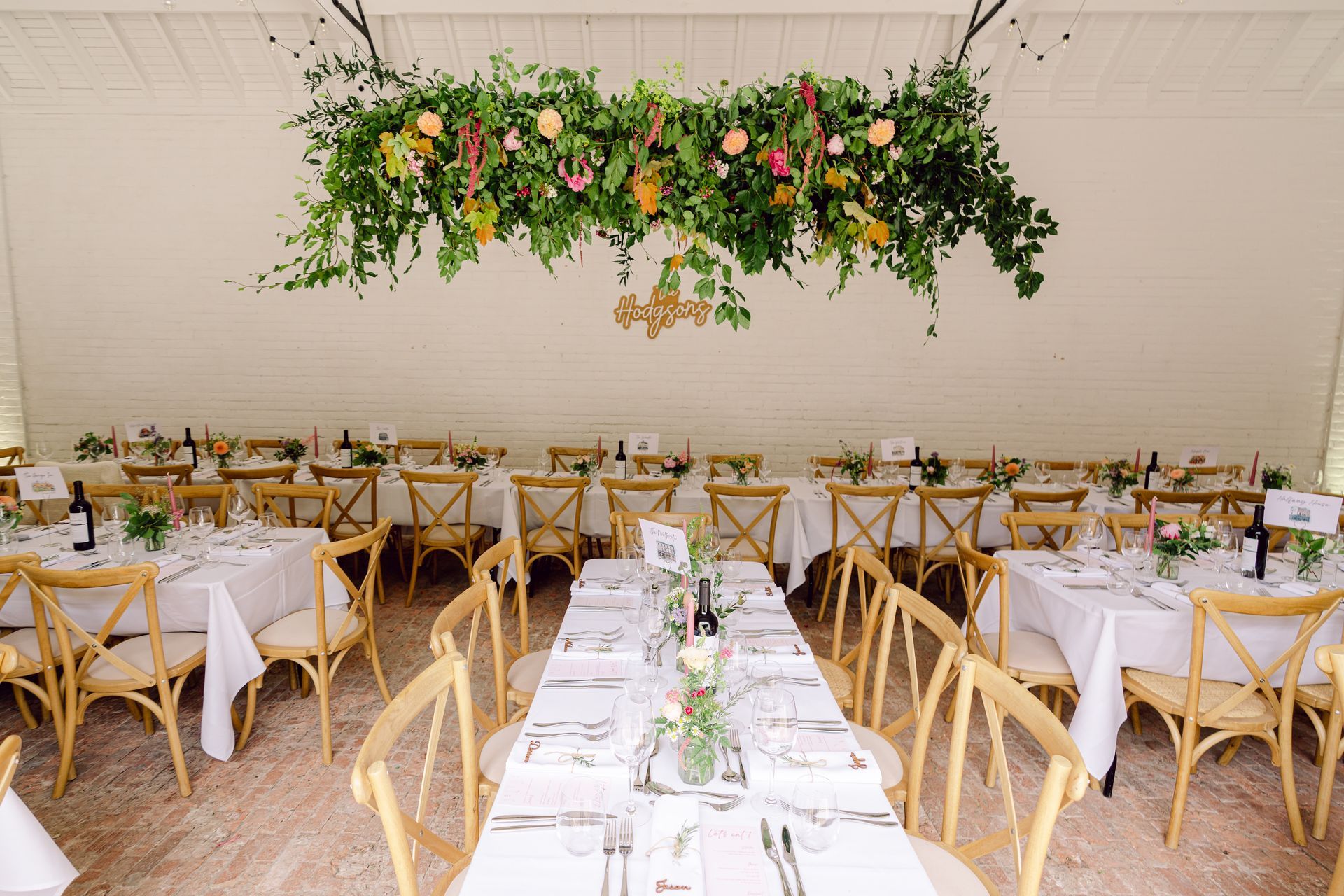 Floral Cloud by Milston Flower Barn at Kingsettle Stud - co-ordinated by Tasha Mae Wedding Co-ordinator.