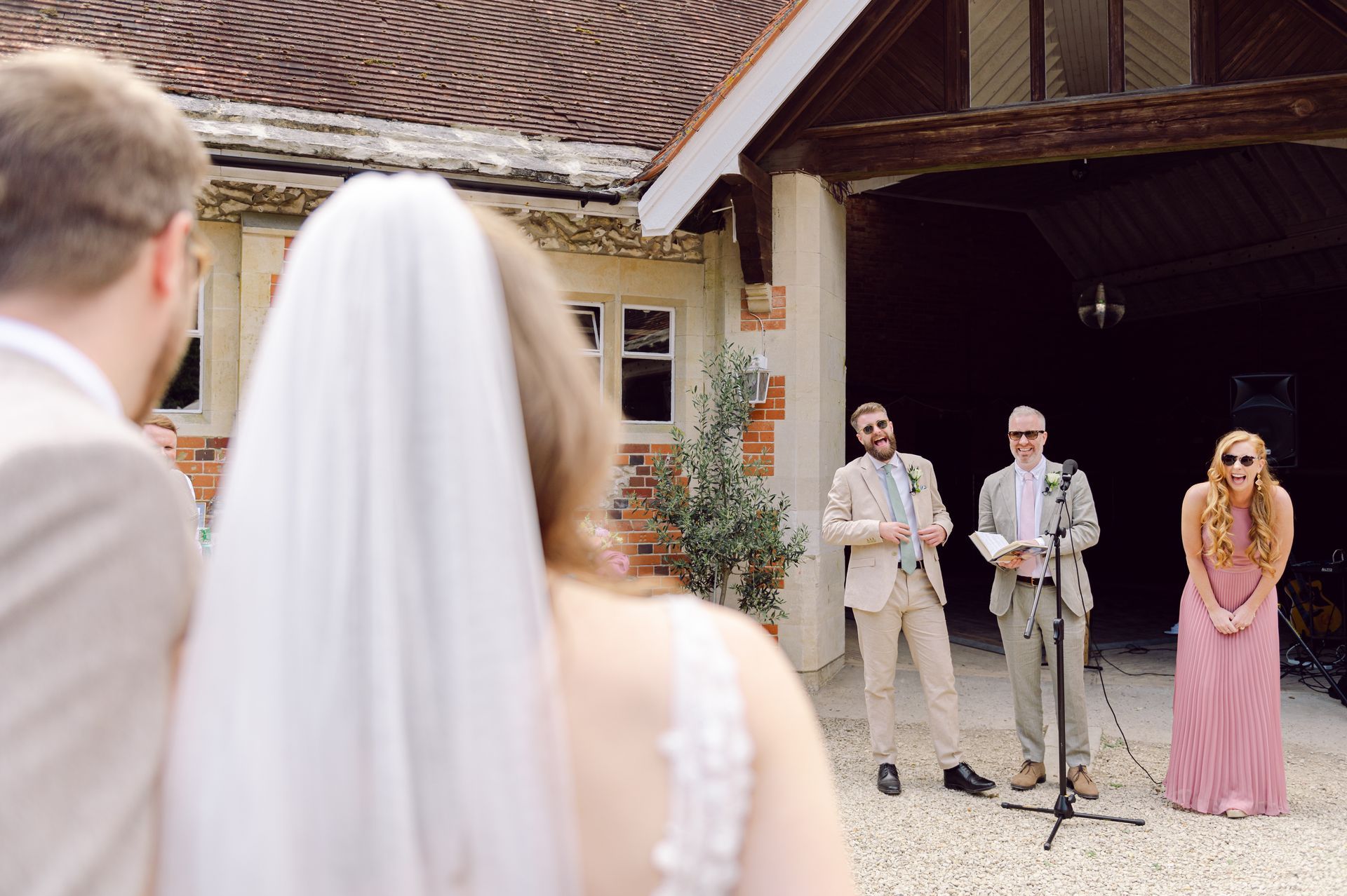 Sibling wedding speech at Kingsettle Stud co-ordinated by Tasha Mae Wedding Co-ordinator.