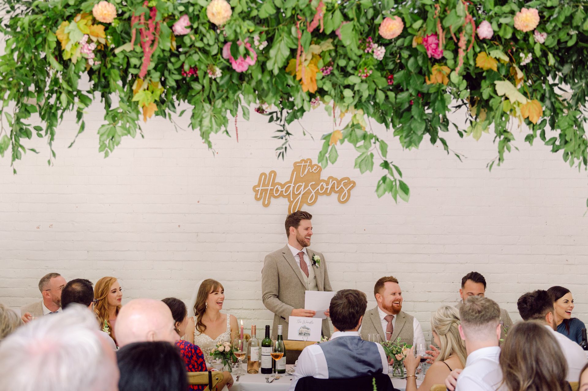 Groom making his speech at Kingsettle Stud with Tasha Mae Wedding Co-ordinator
