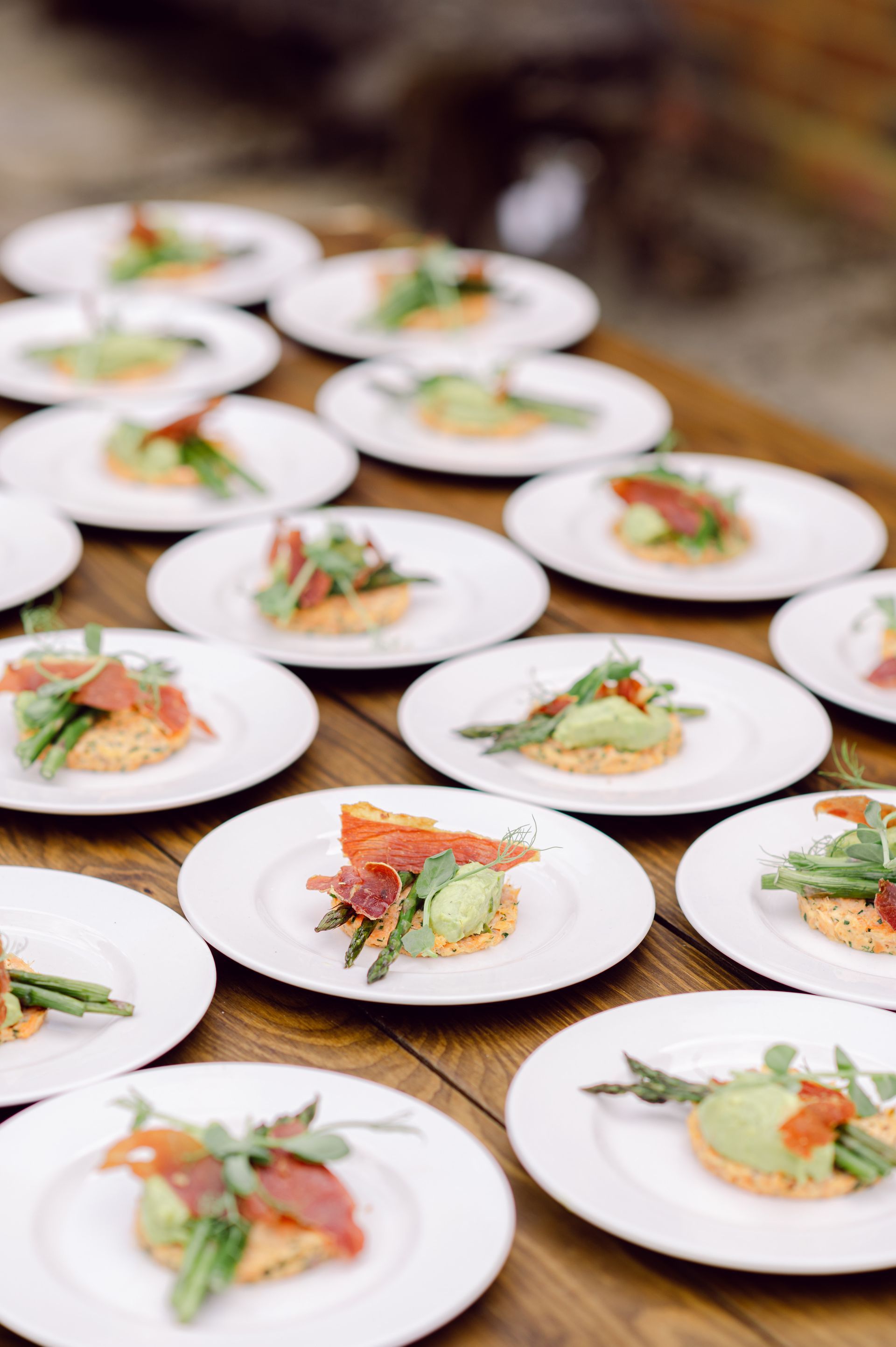 Wedding food at Kingsettle Stud co-ordinated by Tasha Mae Wedding Co-ordinator.