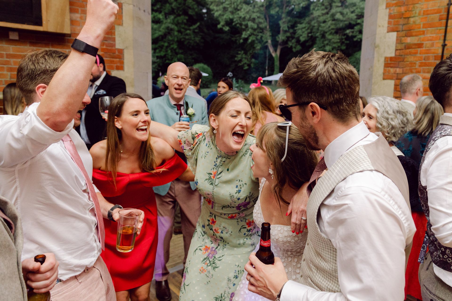 Bride and groom dancing with their guests at Kingsettle Stud co-ordinated by Tasha Mae Wedding Co-ordinator