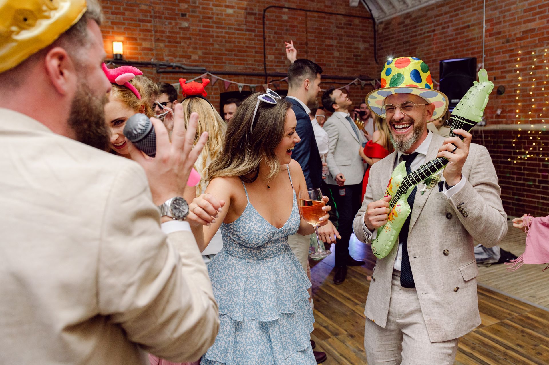 Guests dancing at Kingsettle Stud co-ordinated by Tasha Mae Wedding Co-ordinator.