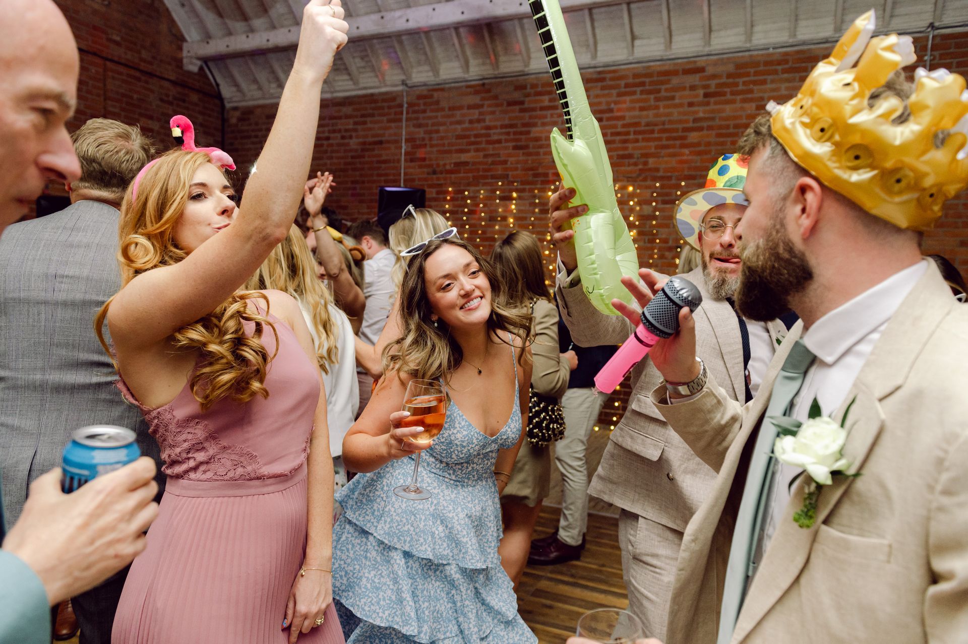 Guests dancing at a wedding at Kingsettle Stud co-ordinated by Tasha Mae Wedding Co-ordinator