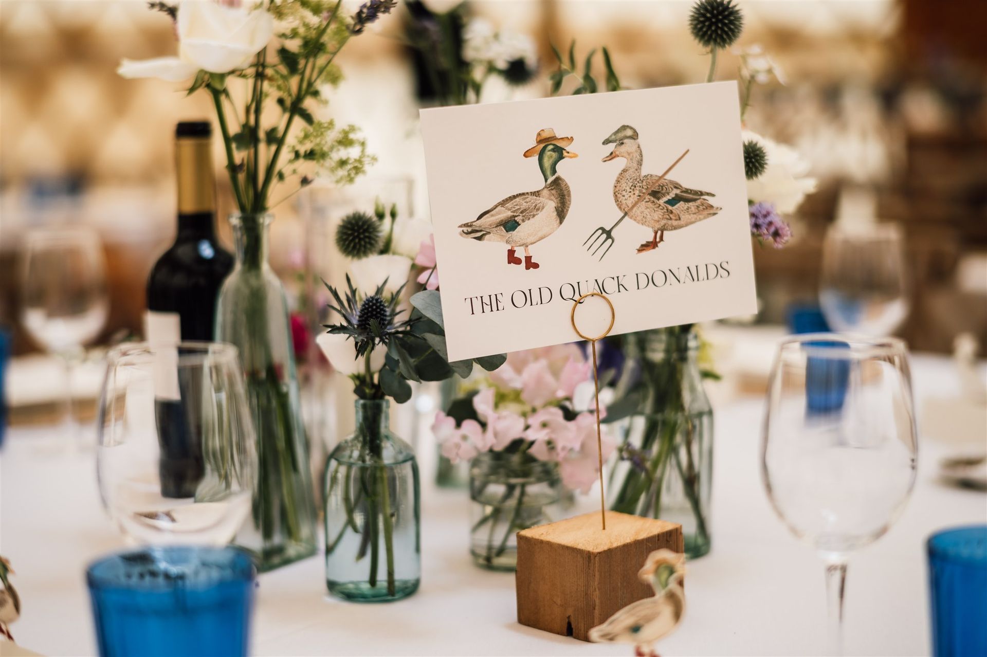 Table name at a wedding in a yurt in Wiltshire co-ordinated by Tasha Mae Wedding Co-ordinator.