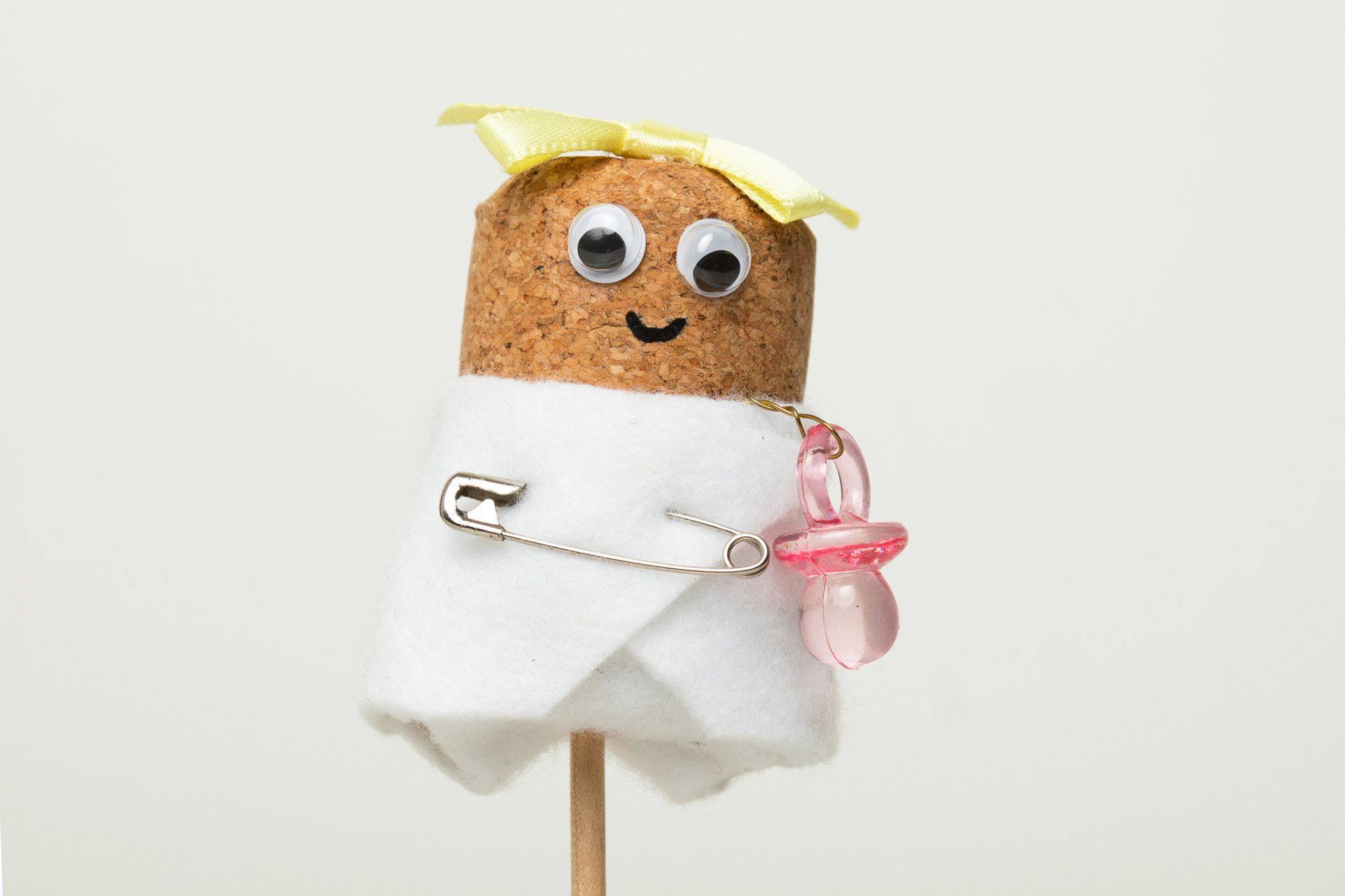 Handmade New Baby Girl Cake Topper