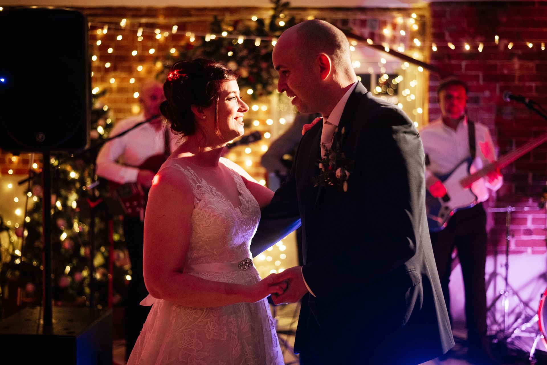 Bride and groom first dance at a wedding at Sopley Mill with Tasha Mae Wedding Co-ordinator.