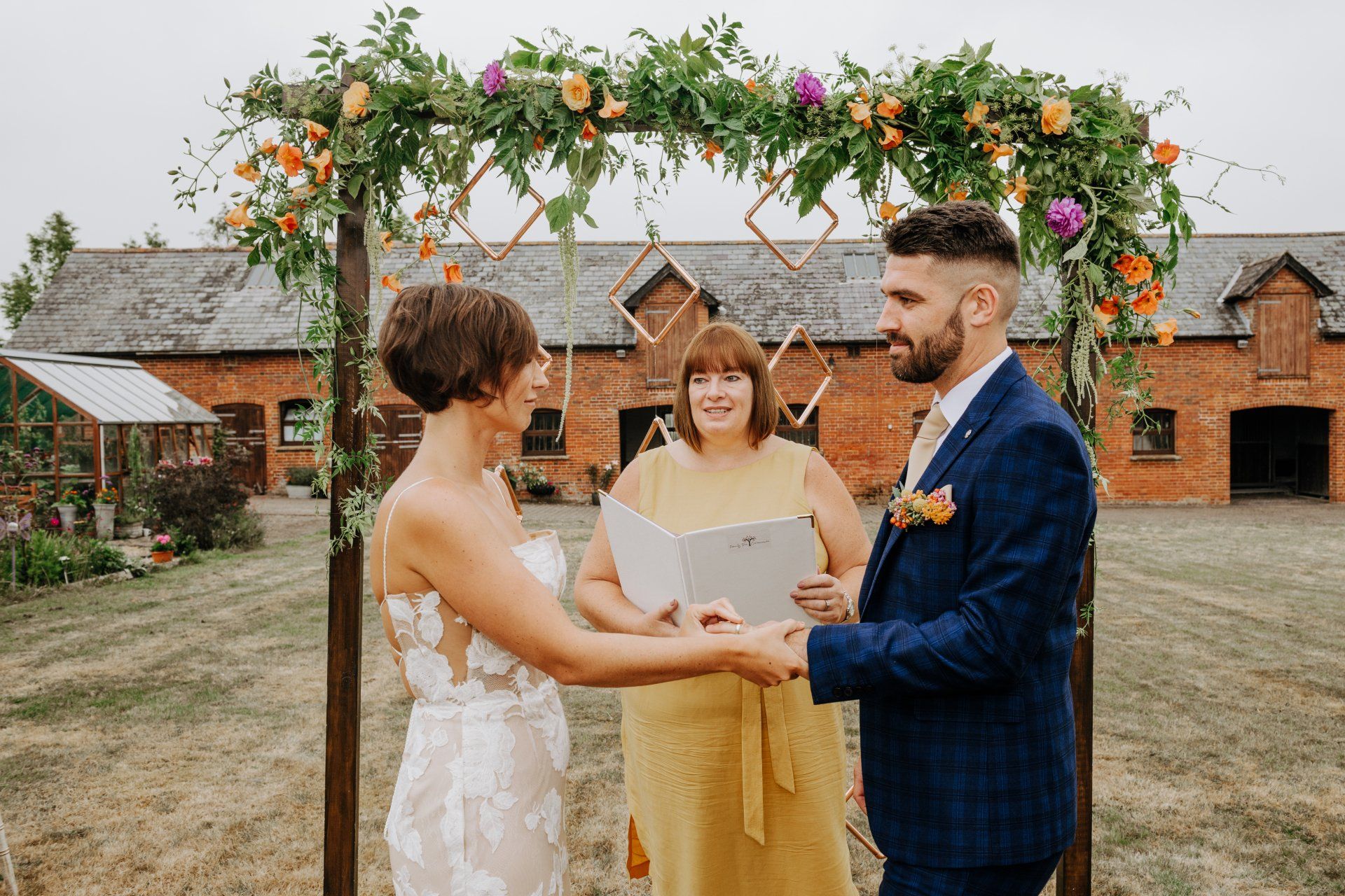 Family Tree Ceremonies at Home Farm Barns in Ower Hampshire