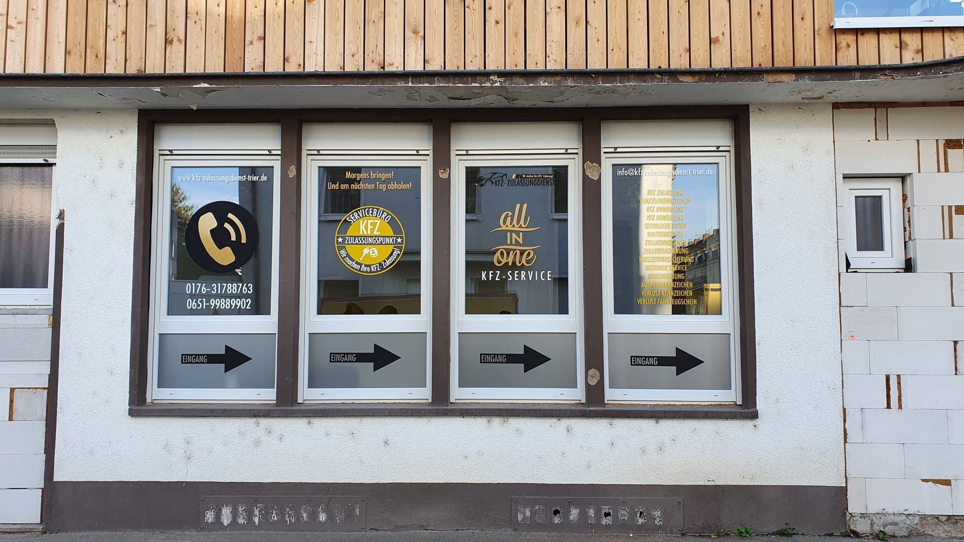 Milchglasdesign-Glasdekore von R3Klame Werbetechnik in Trier, Merzig und Luxemburg