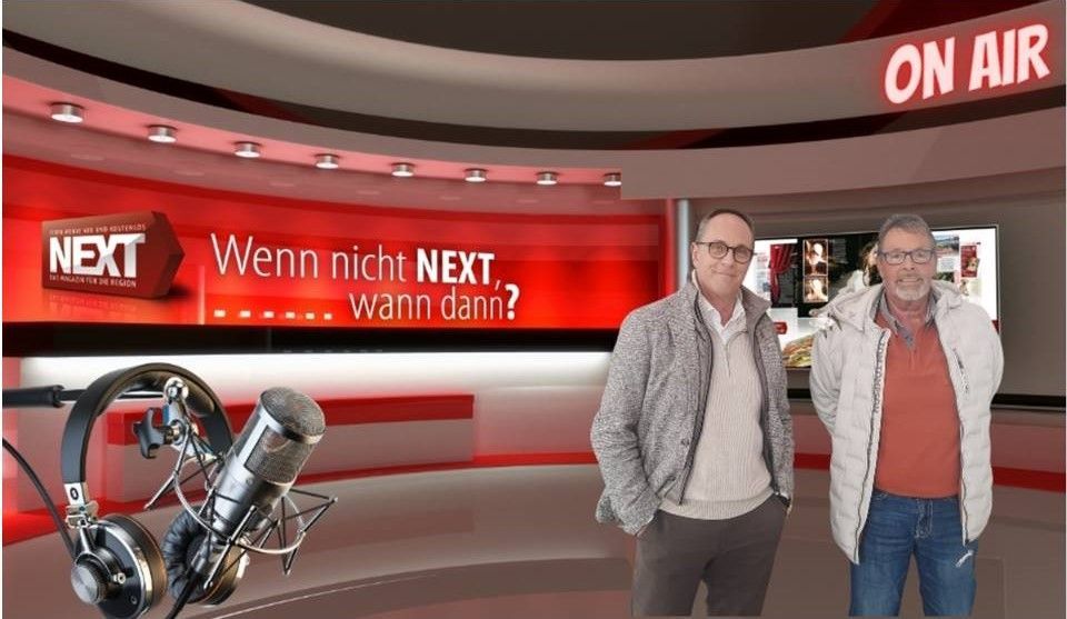 Romanautor Stefan G. Rohr mit Krimiautor Dieter Aurass im Interview des Magazin NEXT