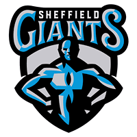 Sheffield Giants logo
Blue giant in shield, sheffield giants written above